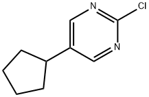 2-Chloro-5-(cyclopentyl)pyrimidine Struktur