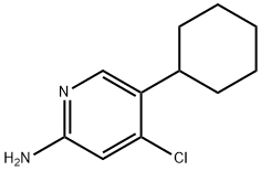 2-Amino-4-chloro-5-(cyclohexyl)pyridine Structure