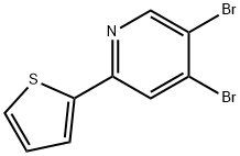 3,4-Dibromo-6-(2-thienyl)pyridine Struktur
