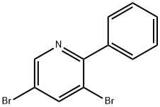 3,5-Dibromo-2-phenylpyridine Struktur