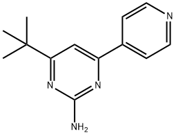 2-amino-4-(pyridin-4-yl)-6-(tert-butyl)pyrimidine Structure