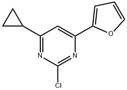 2-chloro-4-(2-furyl)-6-cyclopropylpyrimidine|
