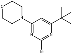 2-bromo-4-morpholino-6-(tert-butyl)pyrimidine Struktur