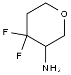 4,4-difluorotetrahydro-2H-pyran-3-amine Structure