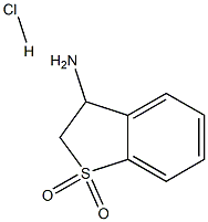 2,3-dihydro-benzo[b]thiophen-3-amine 1,1-dioxide hydrochloride Struktur
