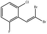 2-(2,2-Dibromovinyl)-1-chloro-3-fluorobenzene, 1468662-00-1, 結(jié)構(gòu)式