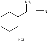 2-amino-2-cyclohexylacetonitrile hydrochloride Struktur