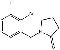 1-[(2-bromo-3-fluorophenyl)methyl]pyrrolidin-2-one|
