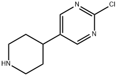 2-Chloro-5-(piperidin-4-yl)pyrimidine Struktur