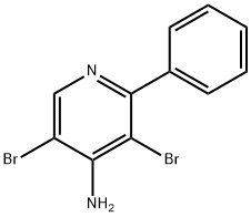 4-Amino-3,5-dibromo-2-phenylpyridine Struktur