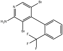 2-Amino-3,5-dibromo-4-(2-trifluoromethylphenyl)pyridine|