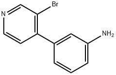 3-Bromo-4-(3-aminophenyl)pyridine Struktur