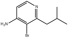 4-Amino-3-bromo-2-(iso-butyl)pyridine Struktur