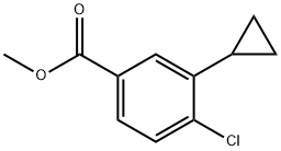 4-CHLORO-3-CYCLOPROPYLBENZOIC ACID METHYL ESTER Structure