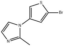 2-Bromo-4-(2-methylimidazol-1-yl)thiophene Structure