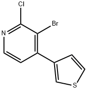 3-Bromo-4-(3-thienyl)-2-chloropyridine, 1622840-38-3, 結(jié)構(gòu)式