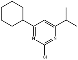 2-Chloro-4-cyclohexyl-6-(iso-propyl)pyrimidine Struktur