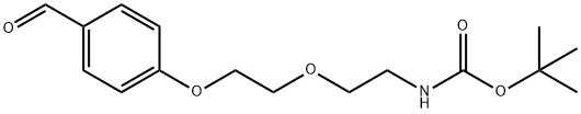 tert-butyl (2-(2-(4-formylphenoxy)ethoxy)ethyl)carbamate Struktur