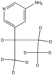 3-Amino-5-(sec-butyl-d9)-pyridine Struktur