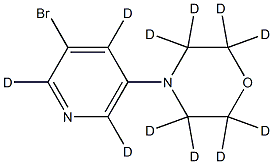3-Bromo-5-(morpholino)pyridine-d11 Struktur