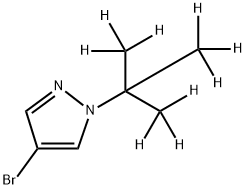 4-Bromo-1-(tert-butyl-d9)-pyrazole Struktur