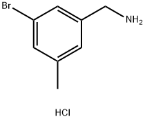 (3-Bromo-5-methylphenyl)methanamine hydrochloride Struktur