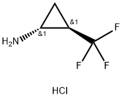 (1R,2R)-2-(trifluoromethyl)cyclopropan-1-amine hydrochloride Struktur