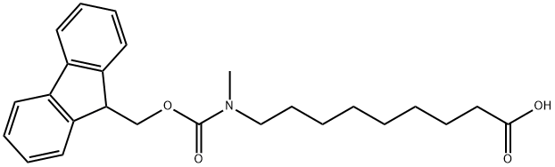 N-Fmoc-9-(methylamino)nonanoic acid Struktur