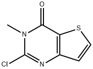 2-chloro-3-methyl-3H,4H-thieno[3,2-d]pyrimidin-4-one Struktur