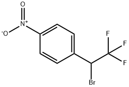 1-(1-Bromo-2,2,2-trifluoroethyl)-4-nitrobenzene Struktur