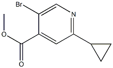 methyl 5-bromo-2-cyclopropylpyridine-4-carboxylate Struktur