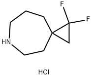 1,1-difluoro-6-azaspiro[2.6]nonane hydrochloride Structure