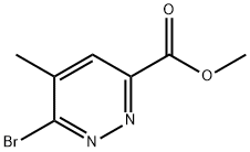 methyl 6-bromo-5-methylpyridazine-3-carboxylate Struktur