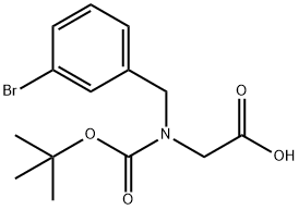 N-Boc-3-bromobenzyl-glycine Struktur