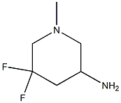 5,5-difluoro-1-methylpiperidin-3-amine Struktur