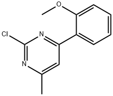 2-Chloro-6-(2-methoxyphenyl)-4-methylpyrimidine Struktur