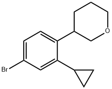 3-(4-bromo-2-cyclopropylphenyl)tetrahydro-2H-pyran|