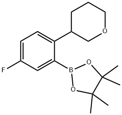 2-(5-fluoro-2-(tetrahydro-2H-pyran-3-yl)phenyl)-4,4,5,5-tetramethyl-1,3,2-dioxaborolane|