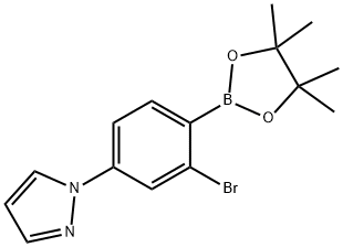 2-Bromo-4-(1H-pyrazol-1-yl)phenylboronic acid pinacol ester|