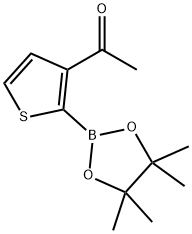 3-(Acetyl)thiophene-2-boronic acid pinacol ester Struktur