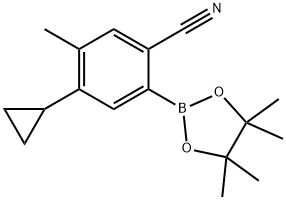 4-Methyl-2-cyano-5-cyclopropylphenylboronic acid pinacol ester|