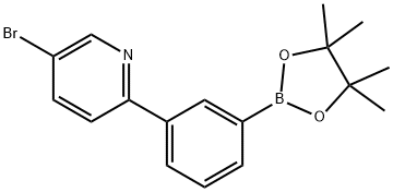 3-(5-Bromopyridin-2-yl)phenylboronic acid pinacol ester Struktur