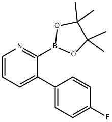 3-(4-Fluorophenyl)pyridine-2-boronic acid pinacol ester Struktur