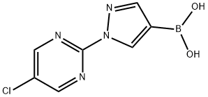 1-(5-Chloro-2-pyrimidyl)pyrazole-4-boronic acid Struktur