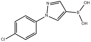 1-(4-Chlorophenyl)-1H-pyrazole-4-boronic acid Struktur