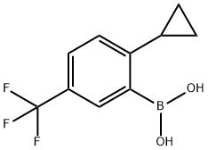 (2-cyclopropyl-5-(trifluoromethyl)phenyl)boronic acid Struktur