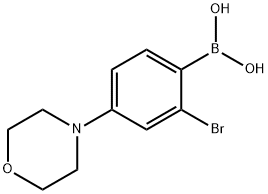 2-Bromo-4-(morpholino)phenylboronic acid Struktur