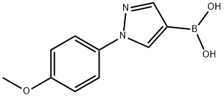 1-(4-Methoxyphenyl)-1H-pyrazole-4-boronic acid Struktur