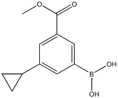 (3-cyclopropyl-5-(methoxycarbonyl)phenyl)boronic acid Struktur