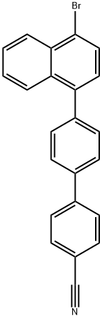 [1,1'-Biphenyl]-4-carbonitrile, 4'-[4-(4,4,5,5-tetramethyl-1,3,2-dioxaborolan-2-yl)-1-naphthalenyl]-|4'-(4-溴萘-1-基)[1,1'-聯(lián)苯基]-4-腈